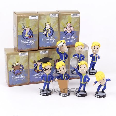 Fallout Vault Boy Bobble Head PVC Action Figure Collectible Model Toy Brinquedos 7 Styles