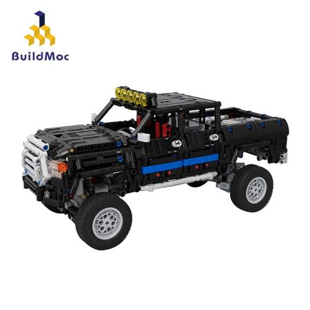 BuildMoc Monsters Energys Rinculo Baja Camion Serie Dacoma 4x4 Redux Educational Blocchi