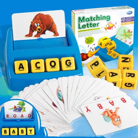 Children Matching Letter Games Alphabet Spelling Words English Language Interactive Toys Learning Montessori  Puzzles Kids Toy