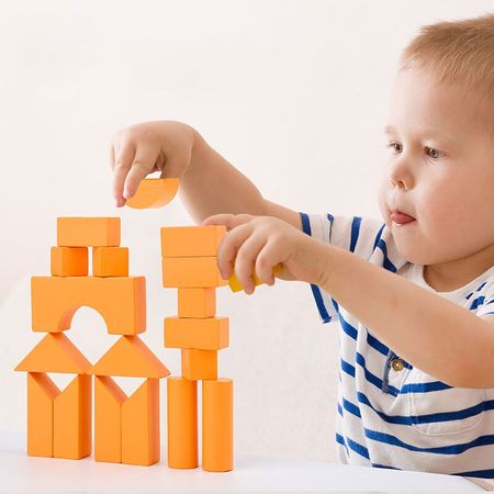 Children Wooden Blocks Creative Balance Block Game Geometric Shape Blocks Kids Educational Toys Baby Learning Toys for Children
