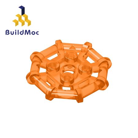 BuildMOC 75937 Plate Modified 2 x 2 with Bar Frame Octagonal For Building Blocks Parts DIY Educational Tech Parts Toys