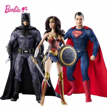 Original Barbie Superman Series Batman War 's Batman DGY04 Superman DGY05 Wonderful Woman DGY06 Best Choose For Gift