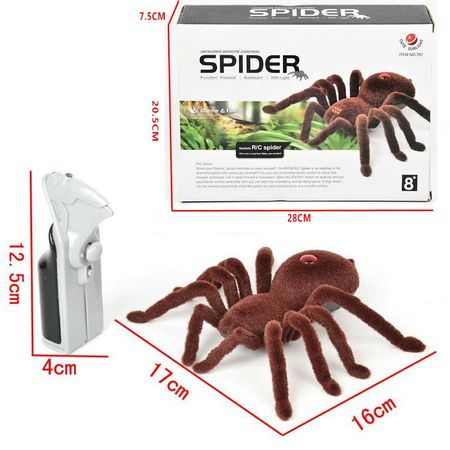 Toy remote control spider infrared shape realistic Scary funny toy children's Halloween Birthday Xmas gift Cool Animal Toy