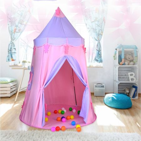 Portable Children's Tent House Pink Princess Castle For Play Tents Girl Game Tent Kids House Outdoor Indoor Toys For Boys