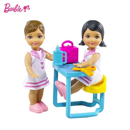 Original Barbie Brand Dreams English Teacher Job Classroom And Student For Little Girl  Birthday Present Girl Toys Gift Boneca