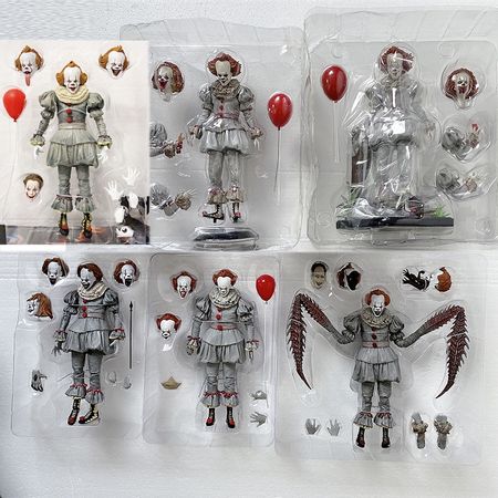 NECA Pennywise Figure Dancing Clown It Stephen King's Collectable Model Toy Horror Gift for Halloween Christmas 18cm