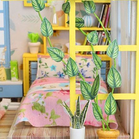 Toys Doll House Furniture DIY Miniature Model 3D Wooden Toy Dollhouse Christmas Gifts Toys for Children