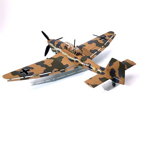 1/72  German Stuka JU-87 Dive Bomber Combat Aircraft Model  Diecast Metal Fighter Plane Model Kids Toys Gift