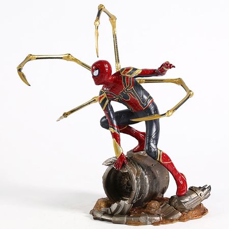 Marvel Avengers Infinity War Iron Spider Statue Spiderman PVC Action Figure Collectible Model Superhero Toy Doll