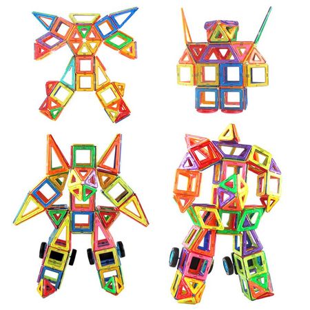 Standard Size 102Pcs Magnetic Toys Bricks For Children Designer Creator Educational Magnetic Bricks Toys Building Blocks For Kid