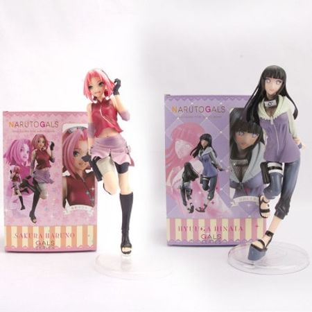 Ninja World Standing Boxed Ornaments Hand-held Action Figure Model Hand-held Toy Dolls Hinata Hyuga PVC 21-23cm