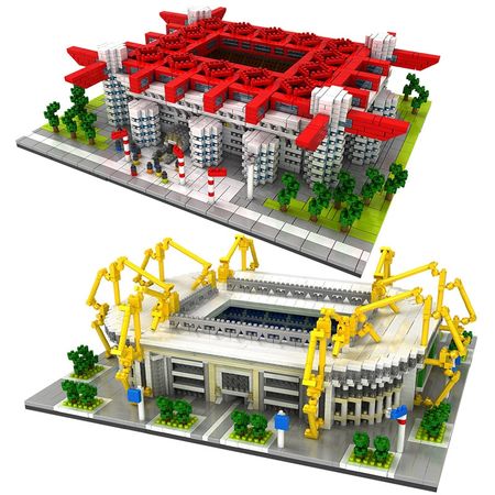 Toys for Children Mini Blocks Famous Architecture Football Soccer Field Soccer Camp Nou Signal Lduna Park Model Building Blocks