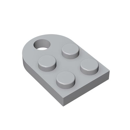 BuildMOC Compatible Assembles Particles 3176 Modified 2 x 2 Building Blocks Parts DIY LOGO Educational Tech Parts Toys