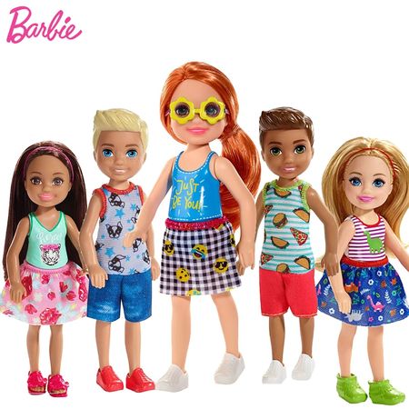 Original Barbie Mini Dolls Chelsea Club Toys for Girls Children Brinquedos with Clothes Dolls Princess Prince Accessories Gifts