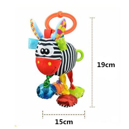 0-12 Month Infant Baby Rattles Mobiles Toys Spiral Bed Stroller Crib Cot Hanging Plush Rattle Toy Animal Early Educational Toy