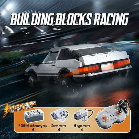 1234pcs City Remote Control Supercar Building Blocks Technic RC/non-RC Drift Racing Car MOC Model Bricks Toys For boys