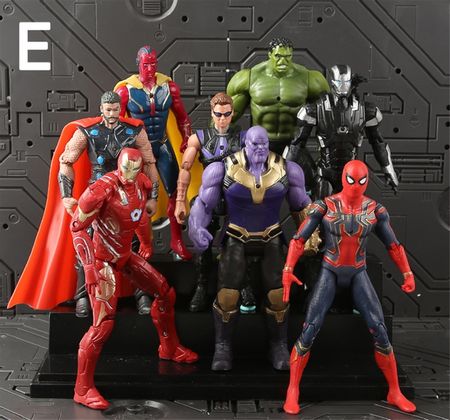 16cm Marve Avengers 3 Super Hero Action Toy Figure Model Infinite War Captain America Iron Man Figure Dolls Toys Children Gifts