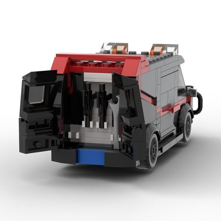 Buildmoc A-Team GMC Vandura Van Simulation Car Model Building Blocks Diy Toys Bricks Educational Christmas Gift For Children