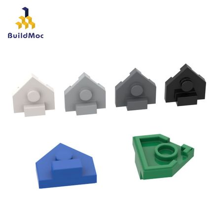 BuildMOC Compatible Assembles Particles 27928 2x2 shield-shaped special boar Building Blocks Parts DIY LOGO Educational gift Toy