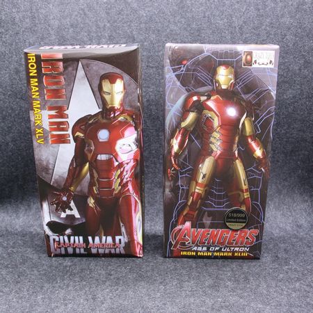 Crazy Toys Marvel Avengers IronMan Mark XLV MK45 1:6 XLIII Limit Battle Paint PVC Collectible Iron Man Figure Model Toys