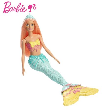 Original Barbie Mermaid Doll Colorful Dream Series Beautiful Body Fexible Tail Mermaid Doll Children Toys Birthday GIft FXT11