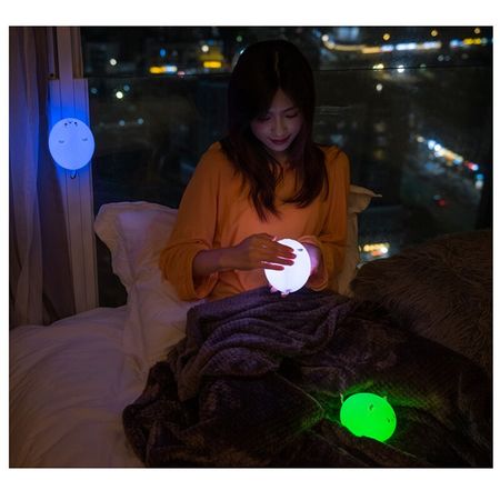 luminous toy Little Cat led Night Light sleep projection lamp Glow in the dark Colourful USB Silicone Chilren Gift toys ,