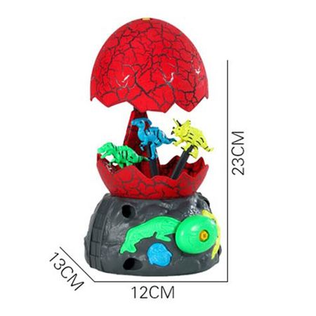 1:12 Dinosaur Egg Amusement Park Forest Animal Family Bumper Car Elevator Toy DIY Assembled Puzzle Park Model Toy Christmas Gift
