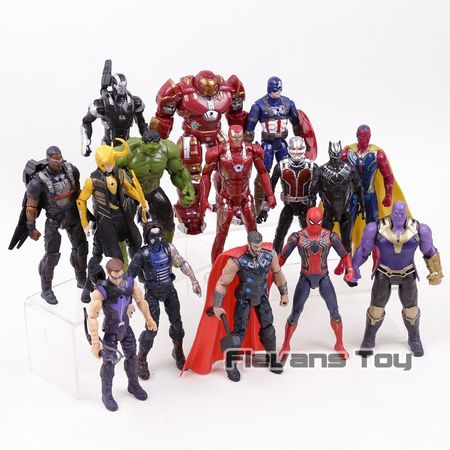 Marvel Avengers 3 Infinity War Movie Anime Super Heros Captain America Ironman Spiderman Hulk Thor Superhero Action Figure Toy