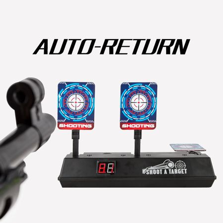 Intelligent Auto-Reset Electronic Scoring Target for Nerf N-Strike Elite/Mega/Rival Series Light Sound Scoring Target