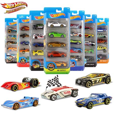 5pcs/pack Original Hot Wheels 1:64 Metal Mini Model Car Kids Toys for Children Diecast Brinquedos Hotwheels Boys Toys Gift 1806