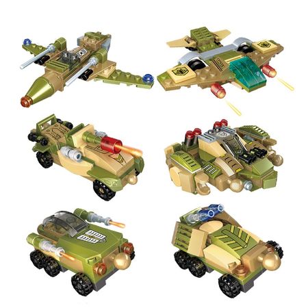 6IN1 Robot Toy Deformation City Engineering Excavator Car Truck Boy Children's Building Blocks Set legoINGlys Robot car Toy