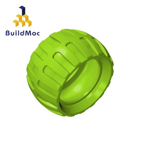 BuildMOC 61481 Wheel For Building Blocks Parts DIY LOGO Educational Tech Parts Toys