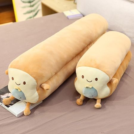 40/80cm Funny Combined Animal Fruits Long Bread Plush Toys Stuffed Food Toast Pillow Sleeping Bolster Creative Gift for Kids