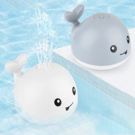 Funny Bath Toys Lovely Baby Electric Induction Sprinkler Ball with Light Music Water Spray Play Ball Toys For Kids