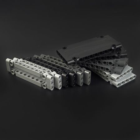 Technic Parts Flat Panel Plate 1x5x11 1X3X11 Mechanical Building Blocks Car MOC Parts Brick Toy Compatible with lego 64782 15458