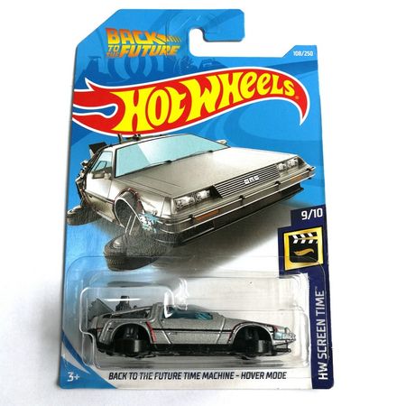 2019 Hot Wheels 1:64 Car BACK TO THE FUTURE TIME MACHINE HOVER MODE Collector Edition Metal Diecast Cars Kids Toys Gift