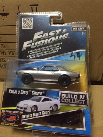 1/55 Fast and Furious Cars  Roman's Chevy Camaro   Simulation Metal Diecast Model Cars Kids Toys