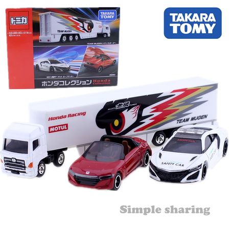 Takara TOMY Tomica Honda Nsx Blazing Team Mugen Suzuka S660 Car Model Kit Diecast Miniature Baby Toys Hot Pop Bauble
