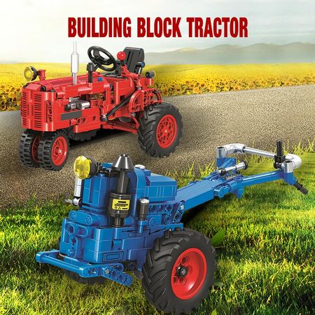 Creator City Classic Old Fashioned Tractor Car Building Block Technic Walking Tractor Truck Brick Toys for Children