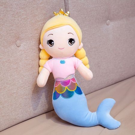 55/70CM Beautiful Mermaid Plush Toys Soft Stuffed Cartoon Animal Fish Doll Sofa Car Pillow Baby Cushion Girls Christmas Gifts