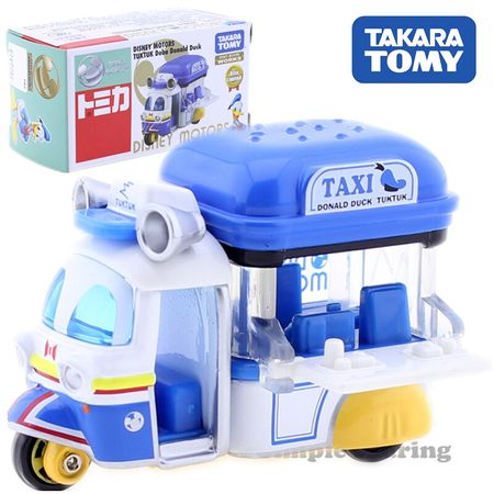 Takara Tomy Tomica Diseny Donald Duck Car Model Kit Anime Figure Motorcycle Diecast Hot Baby Toys Funny Child Bauble