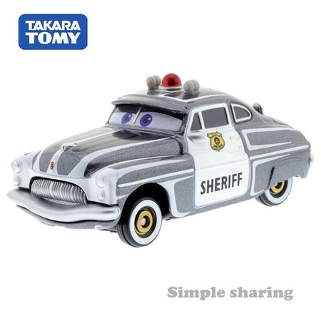 Takara Tomy Tomica Disney Pixar Cars C-42 Sheriff (Pin Stripe Type) Kids Toys Motor Vehicle Diecast Metal Model