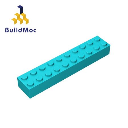 BuildMOC 92538-3006  Brick 2 x 10 For Building Blocks Parts DIY LOGO Educational Tech Parts Toys