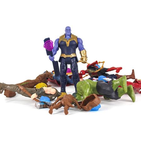Marvel Avengers Action Toy Figure Dolls Hulk Iron Man Spiderman Hulk Star Lord Model Decoration Gift Children Educational Toy