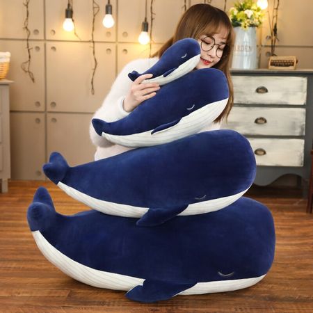 25cm Cute Super Soft Blue Whale Plush Toys Stuffed Sea Animals Pillow Lovely Fish Dolphin Dolls for Girls Kids Birthday Gifts