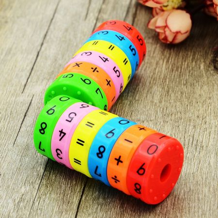 Novelty Magic Axis Magnetic Puzzle Math Toys Plastic Digital Arithmetic Intelligence Learning Educational Toy for Children Gift
