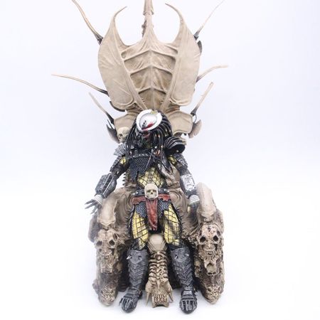 NECA Original Predators Clan Leader Throne PVC Figure Model Collection Toys
