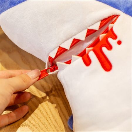 40cm Cute Shark Plush Backpack Kids Bag Soft Sea Animals Toys Boys Dolls Girls Schoolbag for Children Birthday Gift