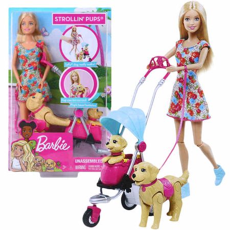 Original Barbie Pet Set Dolls with Girl Dolls -dolls Boneca Children Gift  Brthday Gift for Girls Brinquedo Toys for Girls