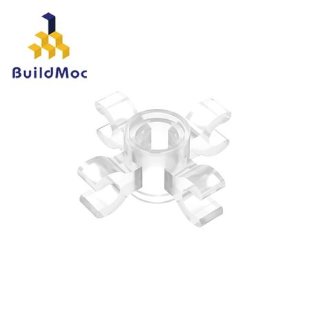BuildMOC 15646-90202 Technic Pin Connector Round with 4 Clips For Building Blocks DIY story Educational High-Tech Spare Toys